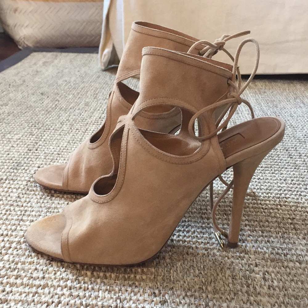 Aquazzura Sexy Thing Cutout Bootie 37.5